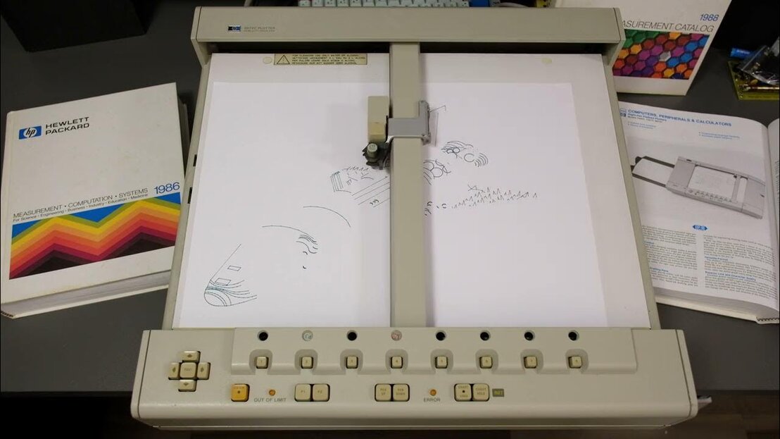 IDD-Plannungstudio 4 Fraben Plotter 80er Jahre